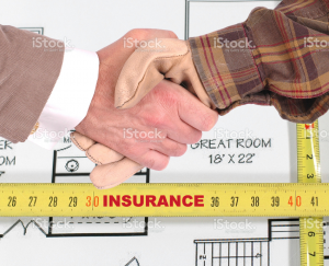 Contracter handshake with insurance